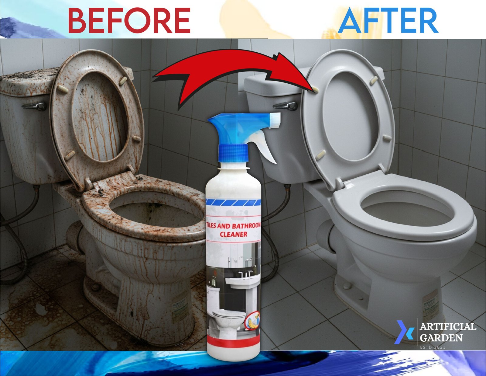 Tiles And Bathroom Cleaner. এটি টাইলস, টয়লেট, বেসিন, মুজাইক ও ট্যাংক পরিষ্কারের জন্য খুবই কার্যকর। - Image 4