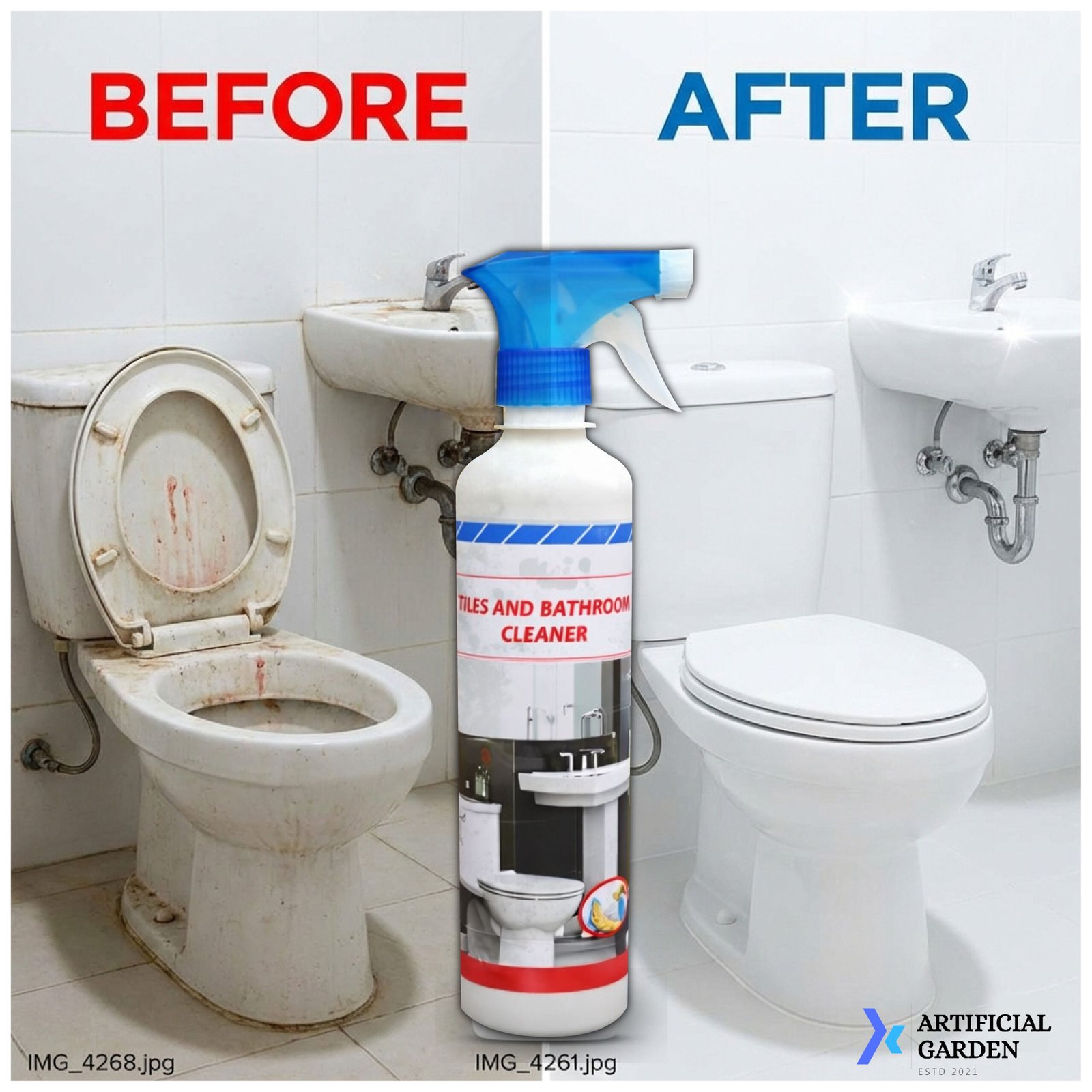 Tiles And Bathroom Cleaner. এটি টাইলস, টয়লেট, বেসিন, মুজাইক ও ট্যাংক পরিষ্কারের জন্য খুবই কার্যকর। - Image 2