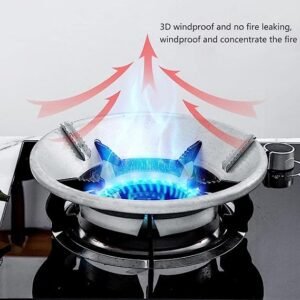 Windproof Gas Stove Flame Cover – এখন আগুন থাকবে ঠিক পাত্রের নিচেই।